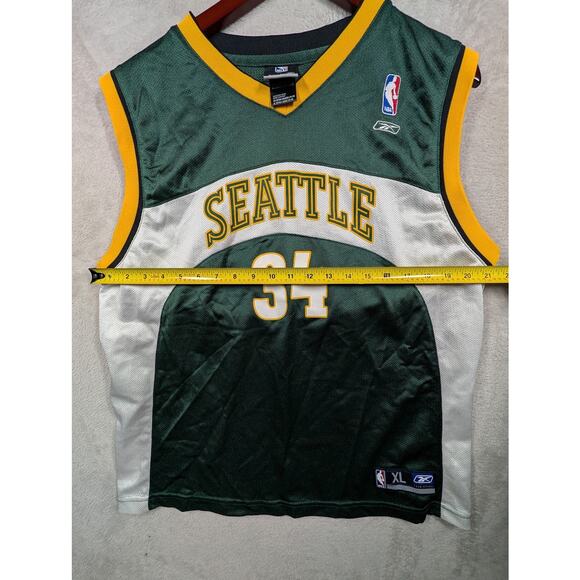 Reebok Authentic NBA Ray Allen Seattle Supersonics Sonics Jersey Extra Large XL - Picture 6 of 9